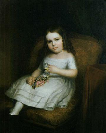 Albert Gallatin Hoit Amanda Fiske, aged five oil painting picture